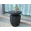 Table de bout décorative de jardin, H 20,3 po, moderne, robuste, robuste, en faux terrazzo, table d'appoint, table d'appoint, pour l'intérieur et l'extérieur