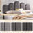 Modern Palm-Shaped Upholstered Bed with Lift Up Storage, Full, Gray Velvet-1590389987-1604685464