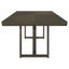 Ensemble de table de salle à manger beige et gris foncé-1128785894
