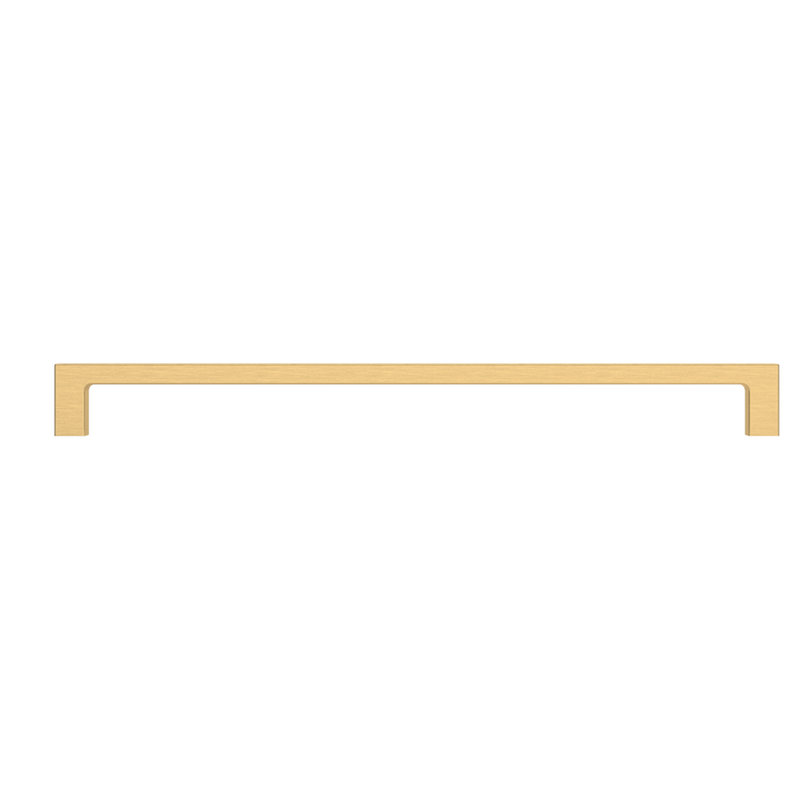 4408 Contemporary Pull, 12" CTC, Satin Brass