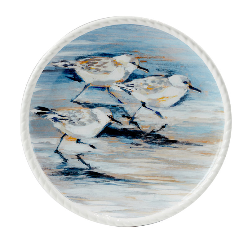 Certified International Shorebirds Set Of 4 Salad Plate