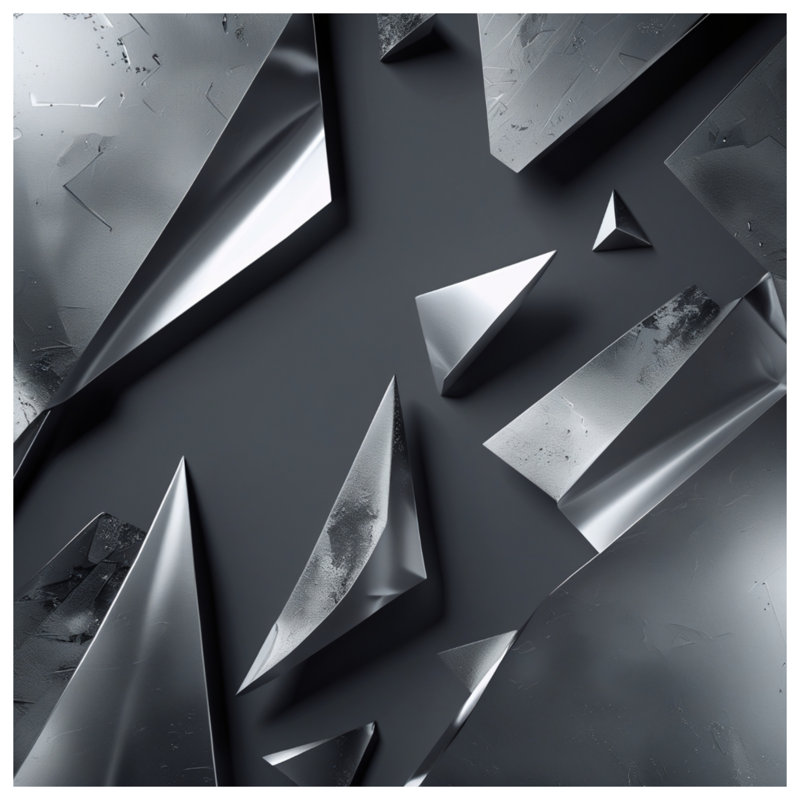 Couvertures à formes géométriques métalliques, 60in W x 80in H