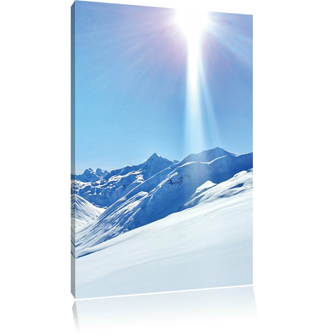 Leinwandbild Schnee Berge, Fotodruck