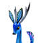 Sculpture Emalyne Little Blue Deer Alebrije