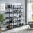 5 Tier Bookcase Home Office Open Bookshelf, Vintage Industrial Style Shelf With Frame-2084559852