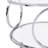 Chrome Frame Glass End&Side Table with Storage