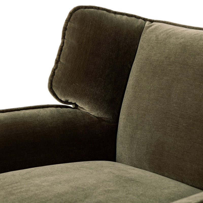 Garland Swivel Club Chair, Olive Performance Velvet