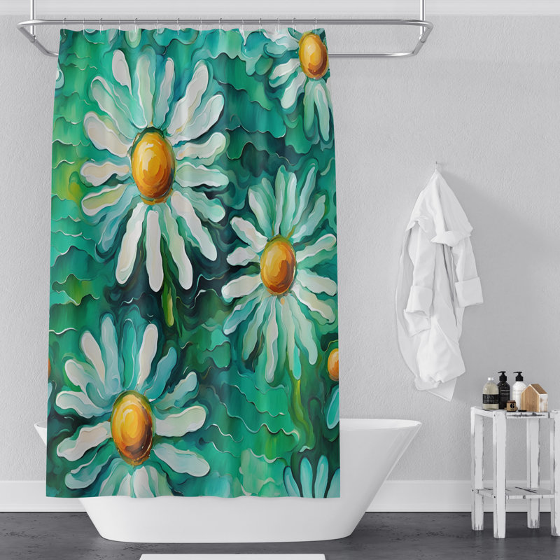 Rideau de douche Floral, H 93 po x l 70 po