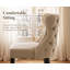 51cm H Velet Upholstered Accent in Khaki-135000305