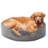 Plush & Velvet Oval Dog Bed-201994303-201994302