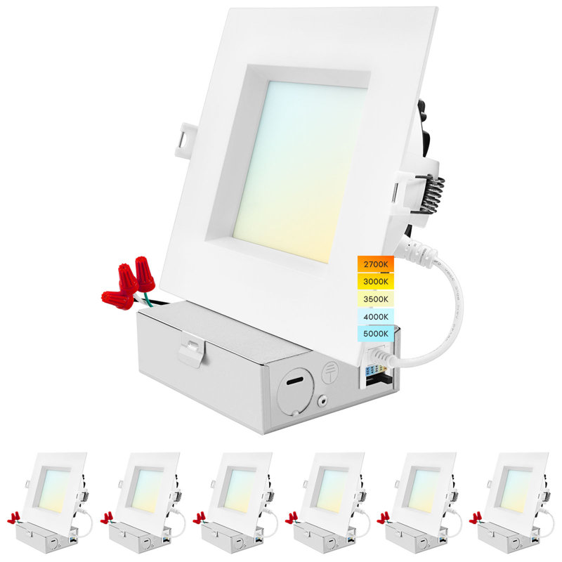 Ensemble de luminaires encastrés 3 pouces ultra-minces réglables CCT