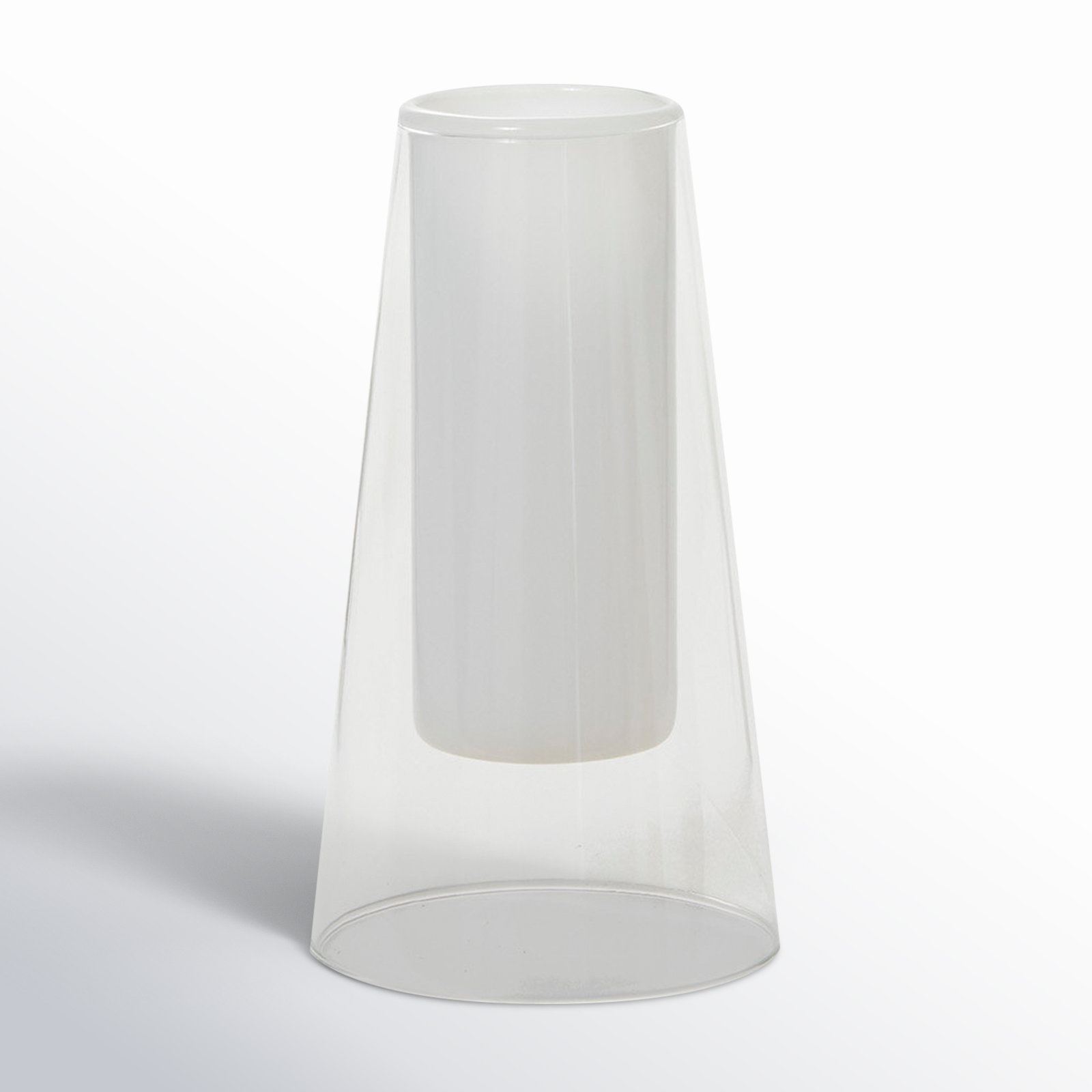 Armes Handmade Glass Table Vase, 7.25" H x 4.00" W x 4.00" D