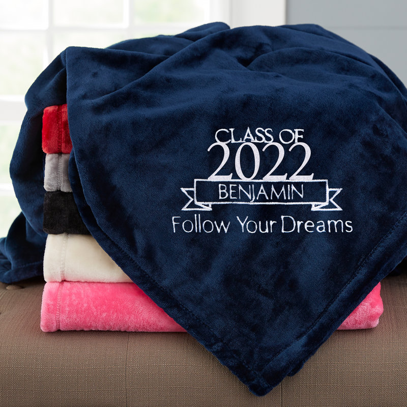 Couverture personnalisée Graduation, L 80 po x L 60 po, Oui