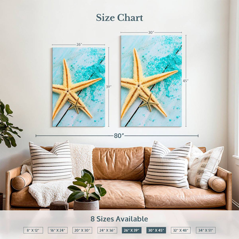 Aletra Starfish Pair, 39" H x 26" W