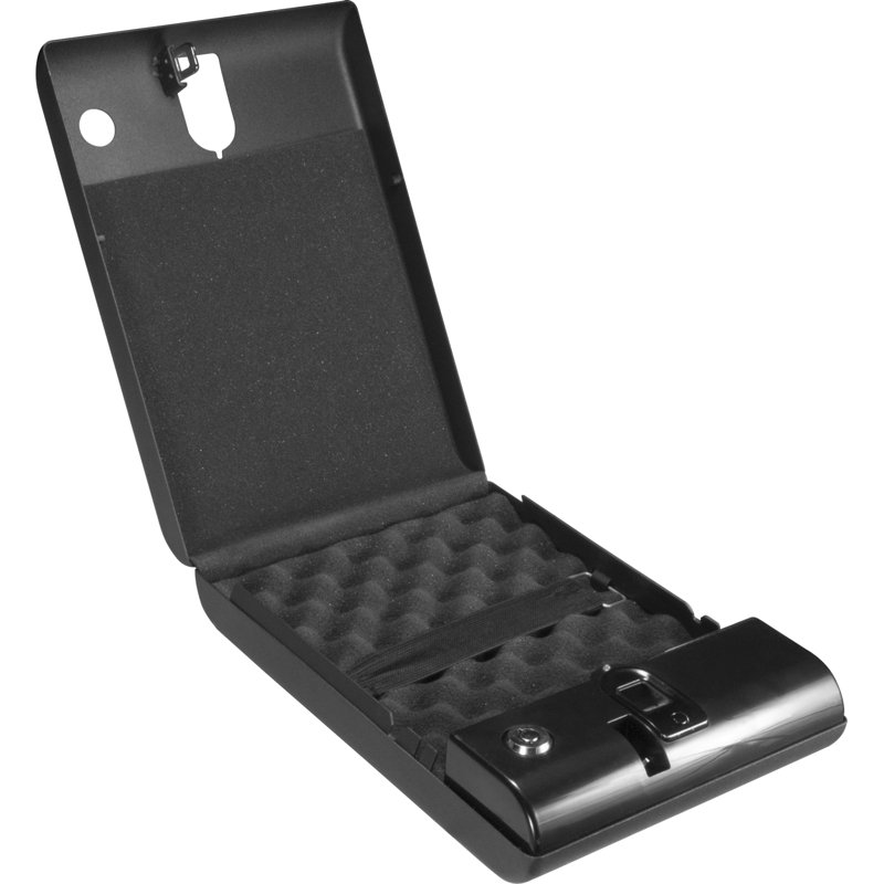 Black Steel Biometric Fingerprint Compact Safe