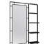 Miroir de meuble-lavabo moderne 30 po x 44 po avec tablette multifonctionnelle, grand miroir de salle de bain, miroir de décoration à cadre noir, convient pour la salle de bain, le salon, la chambre à coucher