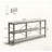70.9" Console Table, 3-Tier Sofa Table with Metal Frame