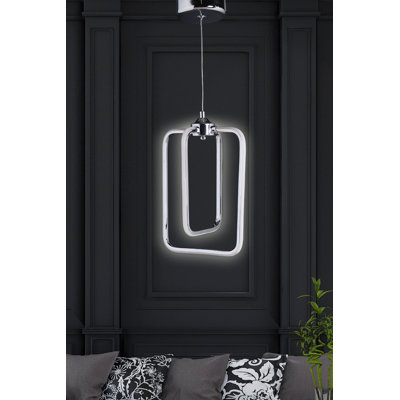 Luminaire suspendu géométrique 1 lumière DEL Tennyson