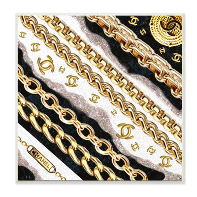 " Elegant Fashion Chains And Glam Designer Pattern " by Ziwei Li