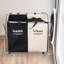 2-Compartment Foldable Laundry Basket