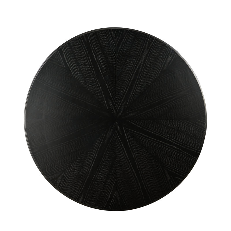 59.8" Round Solid Wood Dining Table