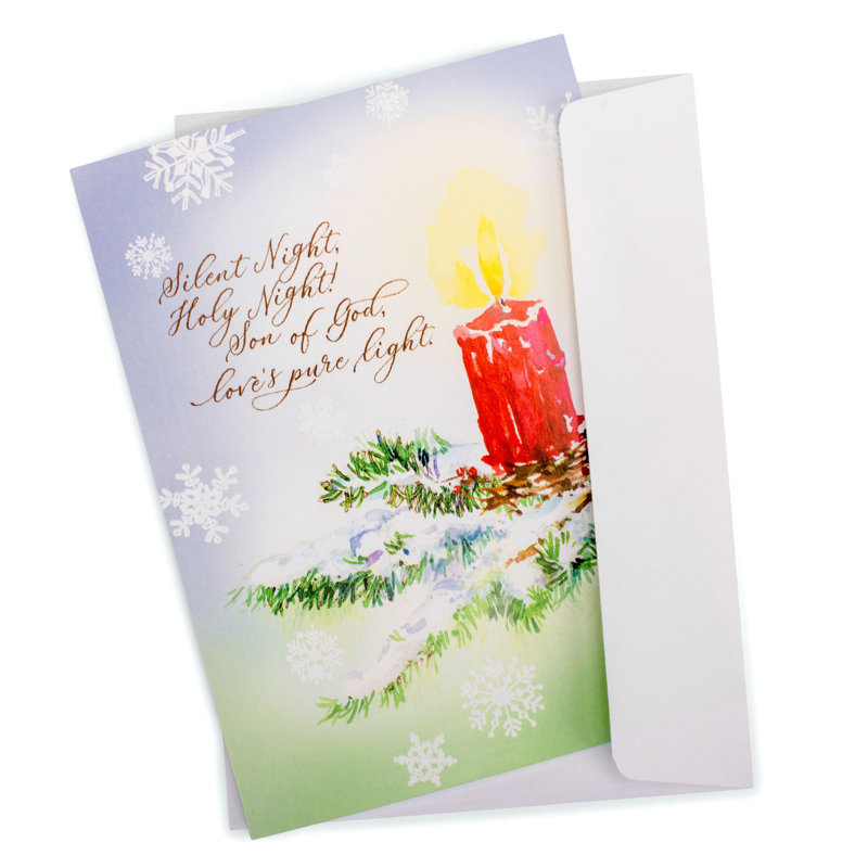 Ensemble de cartes Noël nuit silencieuse