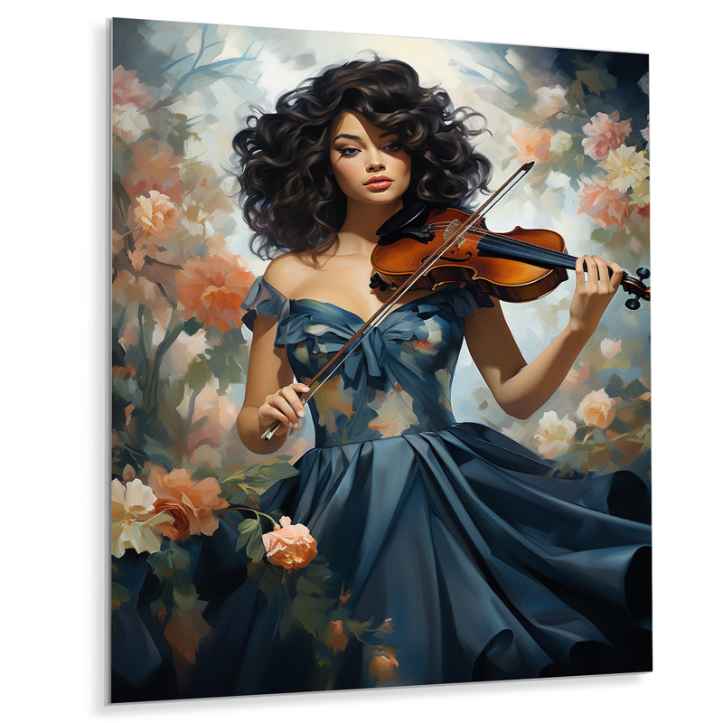 Soulful Melody - Art mural afro-américain en métal, H 40 po x l 30 po x P 1,5 po