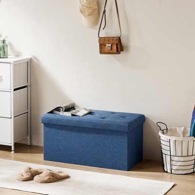 Repose-pieds rectangulaire avec rangement de 30 po de largeur