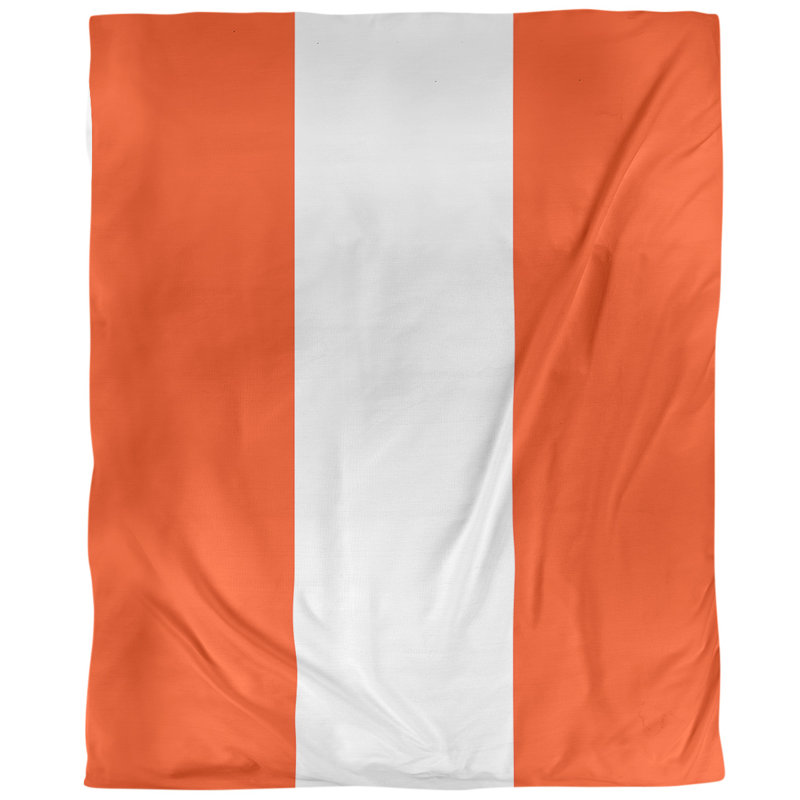 Housse de couette simple arizona, Orange flamboyant, Housse de couette pour lit simple