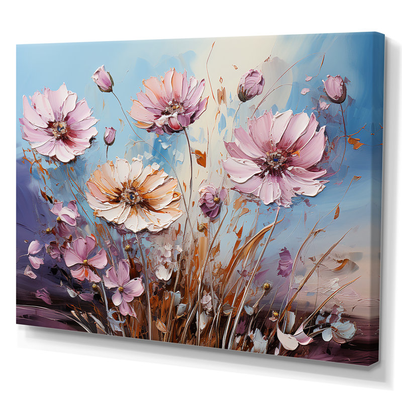 «Divine Cornflowers Blooming Field I», reproduction sur toile, Toile tendue, H 24 po x l 32 po x P 1,5 po