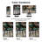Mid-Century Modern Dining Chairs, Faux Leather Upholstered with Arms, Water-Resistant and Metal Legs-124571355-124571358