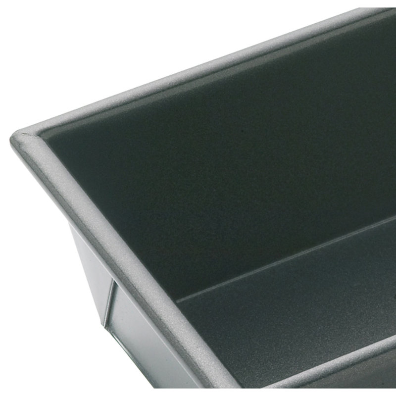 Box Sided Non-Stick Steel Loaf Pan, 15 cm