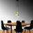 Stunning Modern Chandelier, Vintage Colors, 53.1 x 53.1 cm | Adjustable Height Up to 53.5 inches | Metal Body, 3 x E27 Max 40W | Perfect for Glam and Scandinavian Décor, Elegant Lighting for Home & Office-27782200-27782199