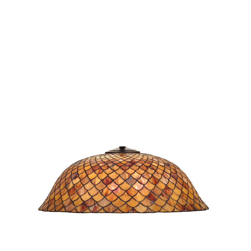 24" Wide Tiffany Fishscale Shade