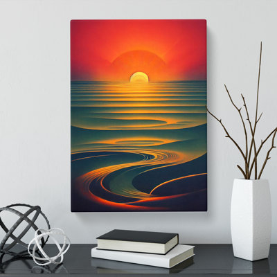 Eirwyn Sunset Fantasy - Wrapped Canvas