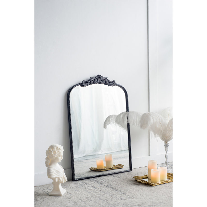 Miroir arqué 24 po, Noir, 36 po x 24 po