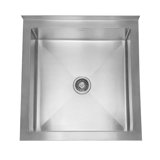 Noah's 28" L x 28" W Floor Mount Kitchen Sink