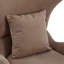 Chaise d'appoint moderne en polyester brun avec espace pour animaux de compagnie / rangement - capacité de 330 lb, chaise longue de salon, conception élégante et durable-1975259137