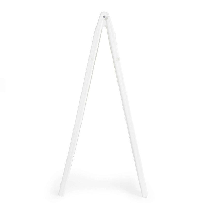 Porte-affiche pliable en plastique pliable, Blanc