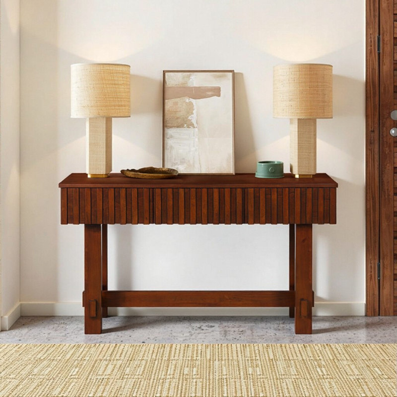 Console 52 po Mid-Century Farmhouse, Cerisier
