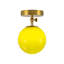 Plafonnier semi-encastré 1 lumière Moss Green Globe