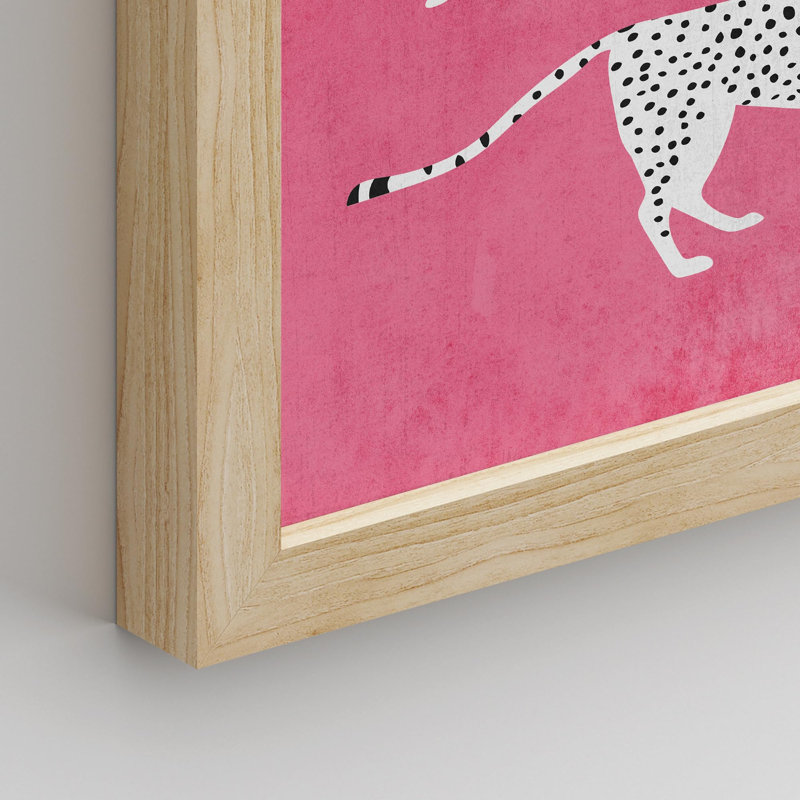 Croquis de tapis en fourrure de guépard africain Jungle, impression sur papier, 4 pièces, Naturel, H 14 po x l 11 po