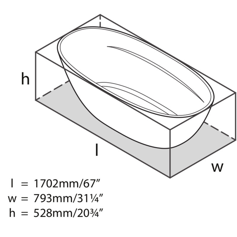 Terrassa Freestanding Soaking Bathtub