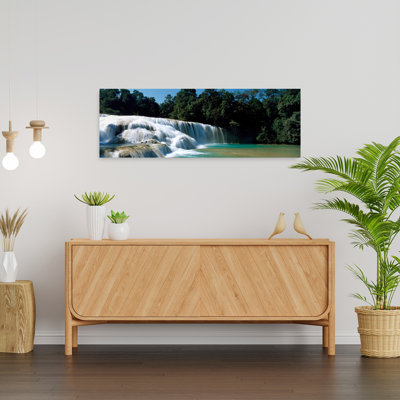 Aqua Azul Chiapas Mexico Abstract Forest Tropical Wall Art