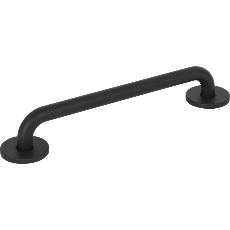 Matte Black Modern Bar Handle with Mounting Hardware
