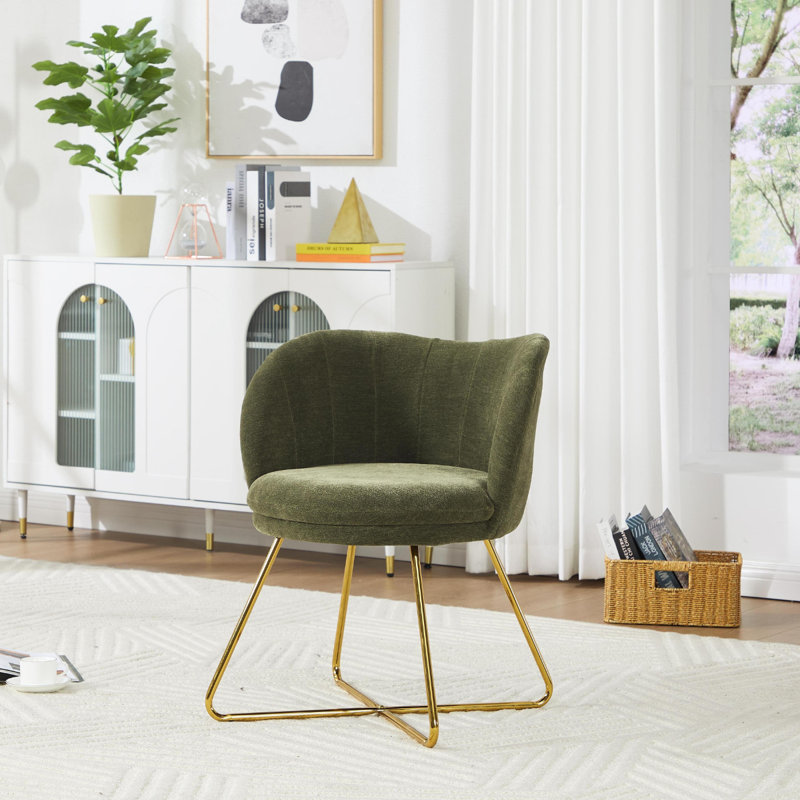 Aelisa Upholstered Armchair, Green