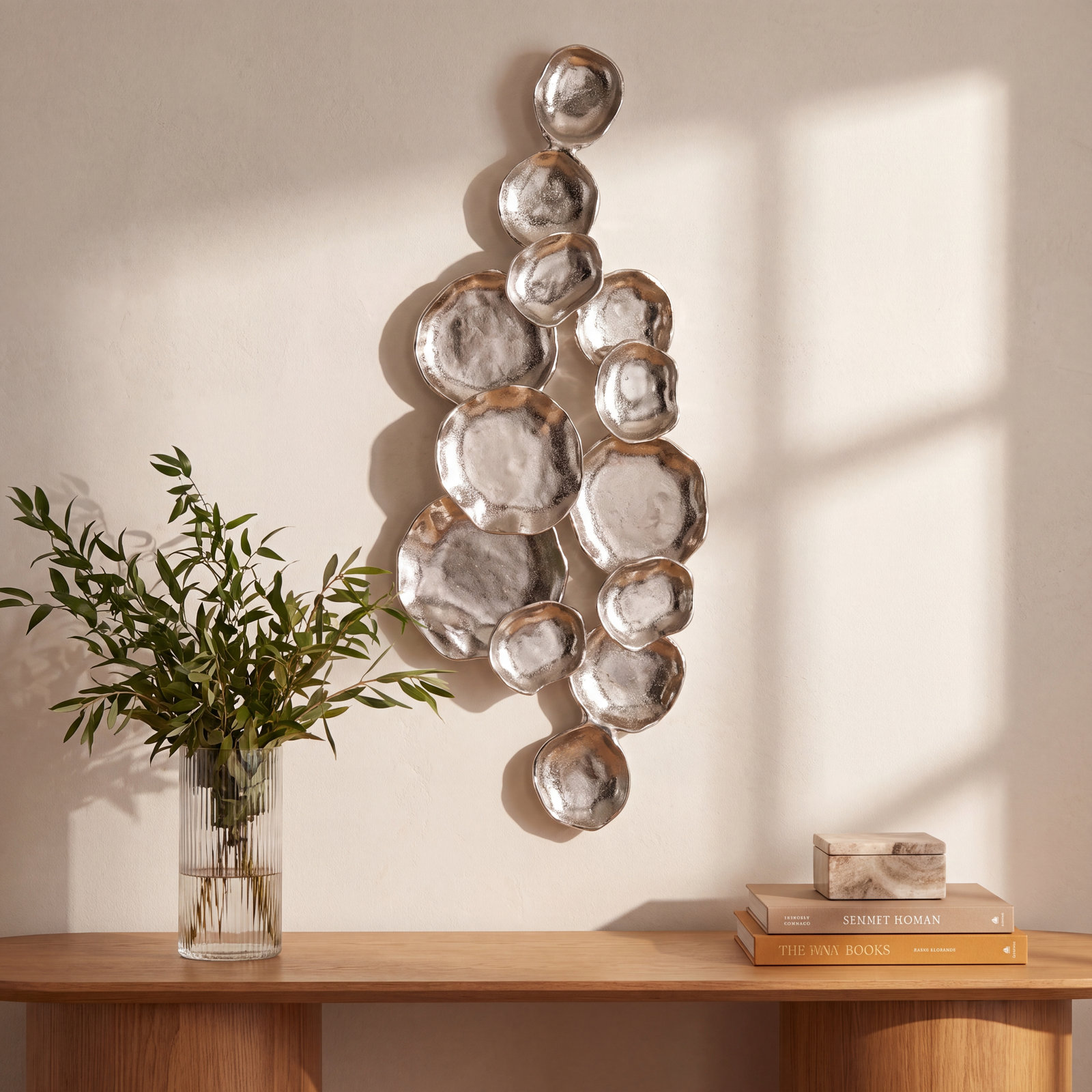 Marthienus Wall Sculpture, Silver