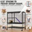 Cage à furet en métal 39 po avec 2 rampes, 2 rampes et un plateau en ABS - Espace de vie spacieux et pratique pour les furets et autres petits animaux faciles à entretenir