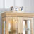 Adjustable Shelves Lighted Glass Cabinet - Oak Finish Vintage-Style For Displays