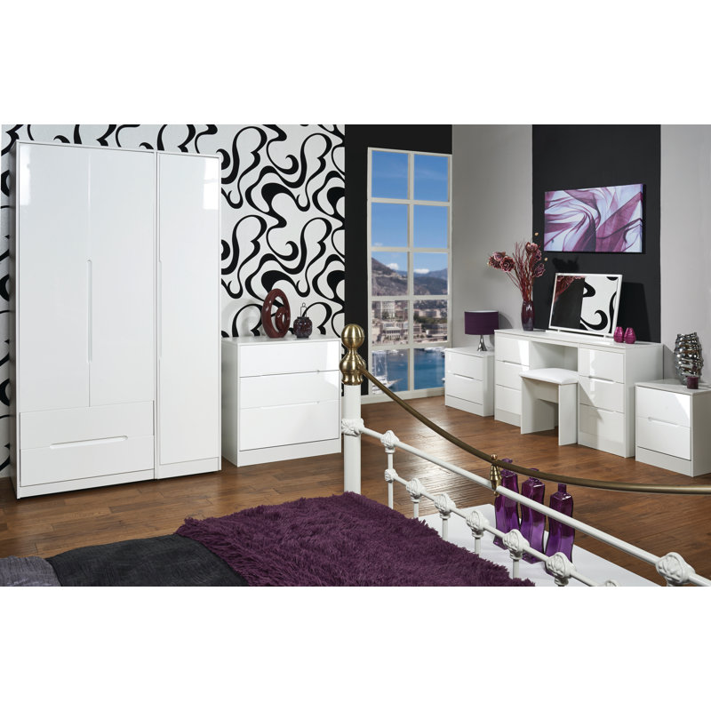 Fully Assembled Grety Dresser Mirror, White